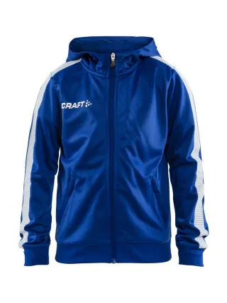 Craft Pro Control Hood Jacket Jr Club Cobolt / White
