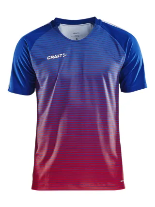 Craft Pro Control Stripe Jersey M Club Cobolt / Bright Red