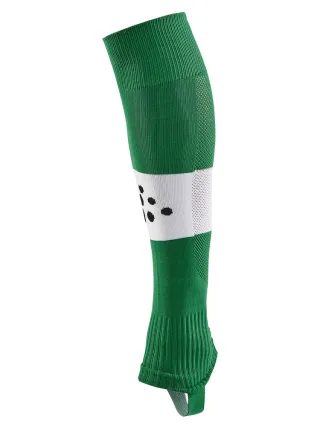 Craft Pro Control Stripe W-o Foot Socks Jr Team Green / White