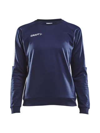 Craft Progress R-neck Sweater W Navy / Valkoinen