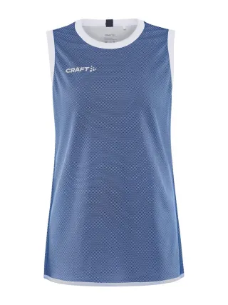 Craft Progress Reversible Basket Singlet W Club Cobolt / White
