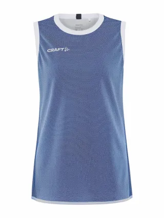 Craft Progress Reversible Basket Singlet W Sininen/valkoinen