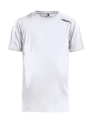 Craft Rush Ss Tee Jr Valkoinen