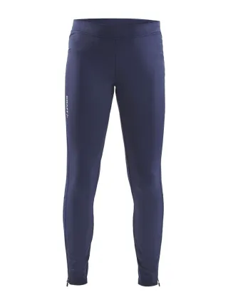 Craft Rush Zip Tights  Jr Navy / Navy