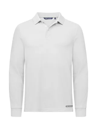 Cutter & Buck Advantage Polo Long Sleeve Men Valkoinen