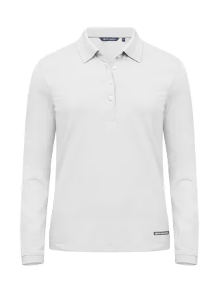Cutter & Buck Advantage Polo Long Sleeve Women Valkoinen