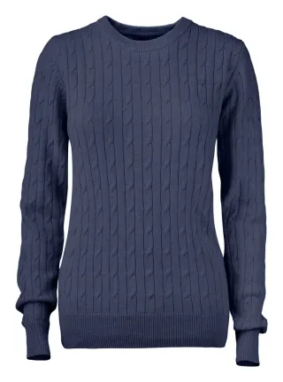 Cutter & Buck Blakely Knitted Sweater Ladies' Meleerattu Navy