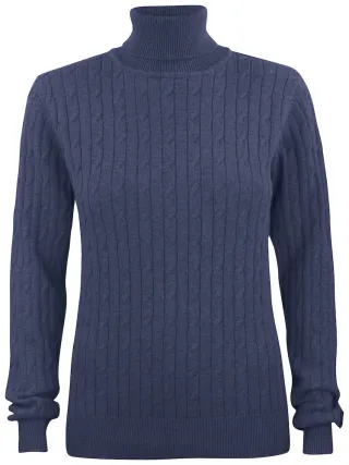 Cutter & Buck Blakely Rollerneck Ladies Meleerattu Navy