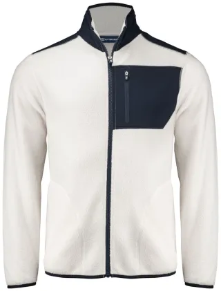 Cutter & Buck Cascade Sherpa Fleece Men Valkoinen