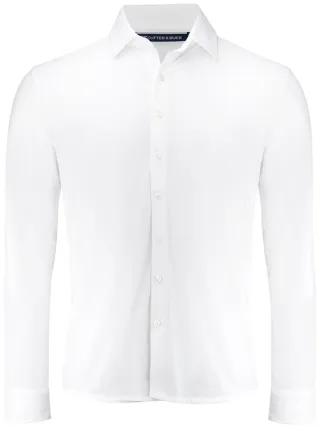 Cutter & Buck Hedley Stretch Shirt Men Valkoinen