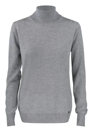 Cutter & Buck Kennewick Turtleneck Ladies Meleerattu Harmaa