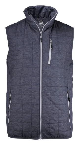 Cutter & Buck Rainier Vest Men's Meleerattu Antrasiitti/sininen