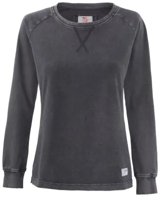 Cutter & Buck Thorp Denim Crew Ladies Denim Musta