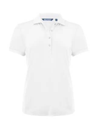Cutter & Buck Virtue Polo Solid Ladies Valkoinen