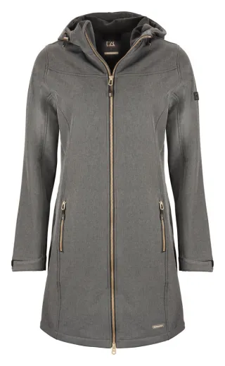 Cutter & Buck Whittier Jacket Ladies Meleerattu Antrasiitti