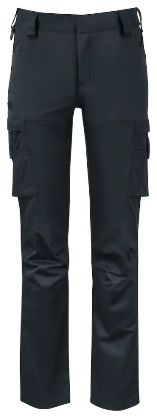 Projob 2553 Reisitaskuhousut Naisille, Slim Fit, Stretch Musta