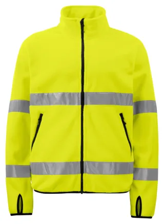 Projob 6327 Fleecetakki En Iso 20471 Luokka 3 Keltainen / Musta