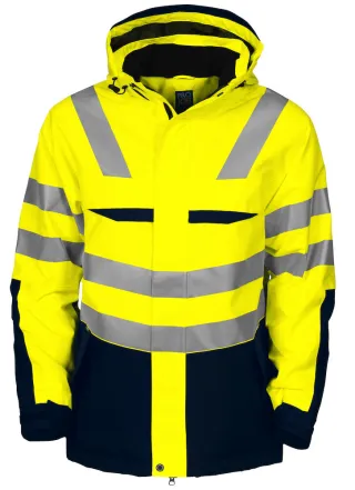 Projob 6418 Takki En Iso 20471 Luokka 3 Keltainen/tummansininen