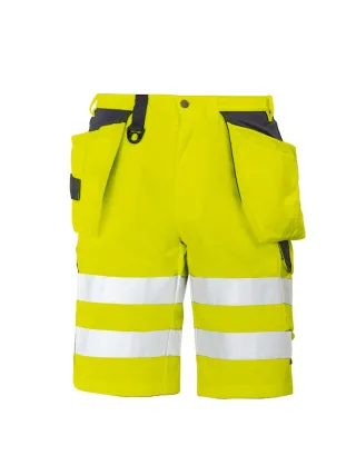 Projob 6503 Shortsit En Iso 20471 Luokka 2/1 Keltainen/tummansininen