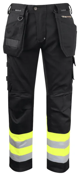 Projob 6524 Strechhousut Extreme Keltainen/musta