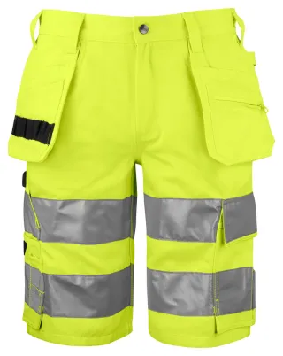 Projob 6535 Shortsit En Iso 20471 Luokka 2/1 Kelta / Musta