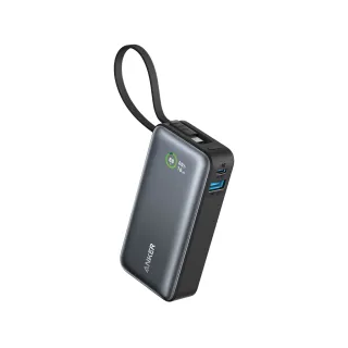 Anker Nano 30 W -varavirtalähde Usb-c-kaapelilla Musta