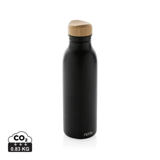 Avira Alcor Rcs Yksiseinäinen Re-steel Vesipullo 600 Ml Musta
