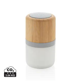 Bamboo 3w Kaiutin Väriä Vaihtavalla Valolla Valkoinen