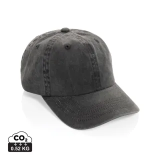 Beau Aware™ 6-osainen 270 G/m²:n Puuvillatwill-lippalakki Musta
