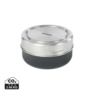 Black+blum Lasinen Lounaskulho 750ml Hopeanvärinen