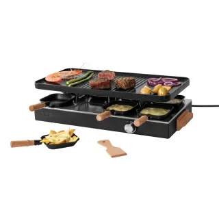 Boska Raclette Gourmet Party, 8 Hengelle (eu-tyyppi F) Musta