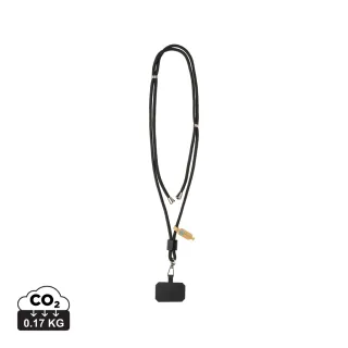 Carryloop Rcs -puhelinhihna, Säädettävä, Kierrätyspet Musta