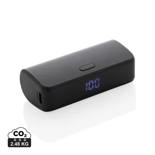 Flashcharge 5000mah Pikalatausvirtapankki Rcs Muovista Musta