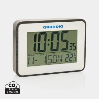 Grundig Sääasema Herätyskellolla Ja Kalenterilla Valkoinen