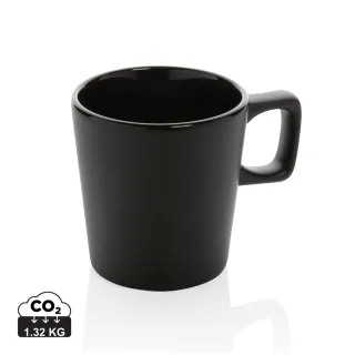 Keraaminen Moderni Kahvimuki 300ml Musta, Musta