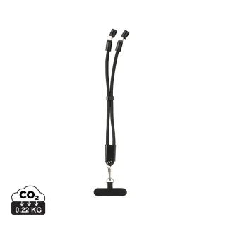 Loopamp Rcs Rpet - Puhelinrannehihna 60 W:n Kaapelilla Musta