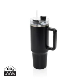 Peakflow Rcs-kierrätysteräksinen Matkamuki 1200 Ml Musta