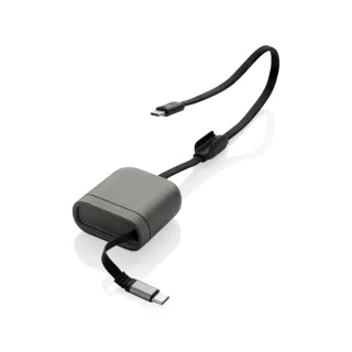 Spira Rcs:n Sisäänvedettävä 100 W:n Pikalatauskaapeli Harmaa