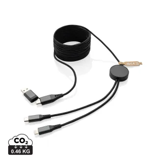 Terra Rcs Kierrätetty Pet 3 Metrin 4-in-1 Kaapeli Harmaa