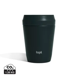 Topl Kierrätysteräs To Go Tumbler Patentoitu 360 Kansi 235ml Harmaa