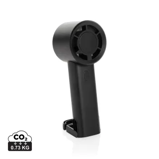 Twist Rcs -kierrätysmuovinen Ladattava Tuuletin Musta