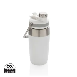 Tyhiöpullo Kaksoistoimintoisella Kannella 500ml Valkoinen
