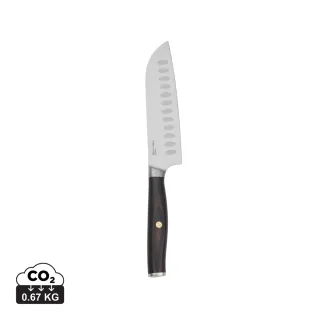 Vinga Tara Santoku-veitsi Terästä Teräs, Musta