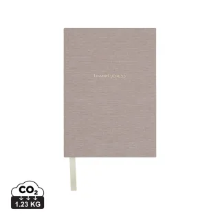 Vinga Thankfulness -päiväkirja Grs-sertifioitua Paperia Beige