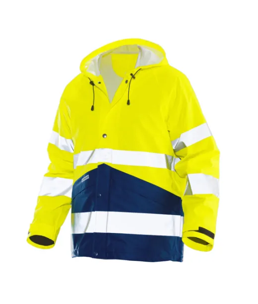 1566 Huomiosadetakki Hi-vis Keltainen / Mariini
