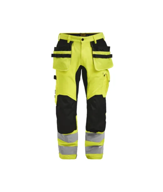 2240 Riipputaskuhousut Stretch Hi-vis Keltainen / Musta