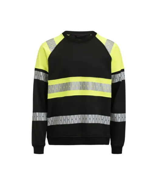 5224 Collegepaita Hi-vis Musta / Keltainen