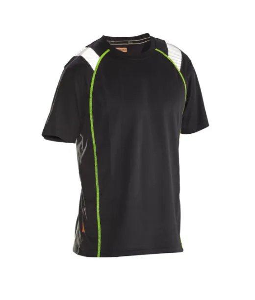 5620 T-paita Spun Dye Vision Musta / Keltainen