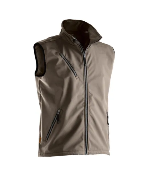 7502 3-kerroksinen Softshell-liivi Khaki
