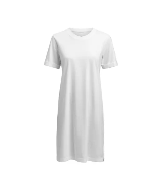 American T-shirt Dress Women Valkoinen